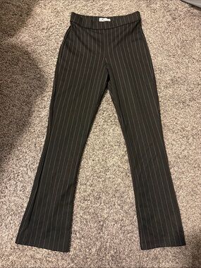 Hollister Black Pinstripe Straight Leg Pants